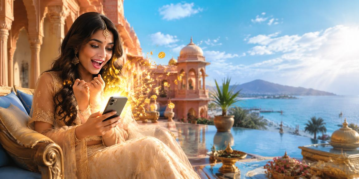 Indian user accessing VIP betting offers via mobile