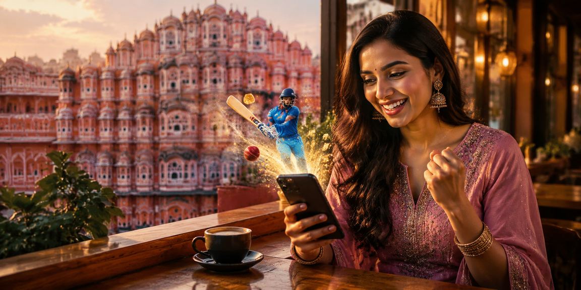 Players in Jaipur enjoying lottery and cricket betting simultaneously